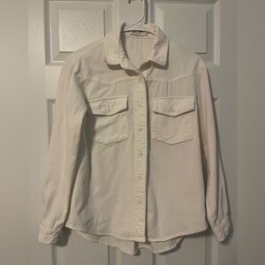 Molly Bracken White Button-Down Shirt
